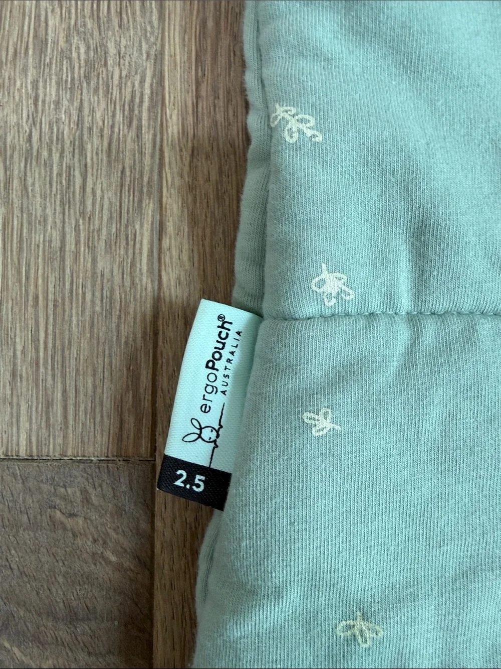 Ergopouch Australia Sage Green Quilted Baby Footie One-Piece tog 2.5
